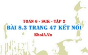 Bài 8.3 trang 47 Toán 6 Tập 2 Kết nối tri thức